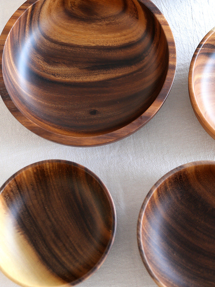 Wooden bowl size option