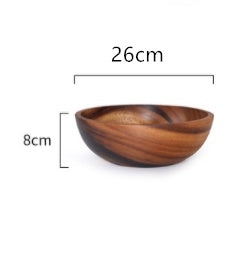 Wooden bowl size option