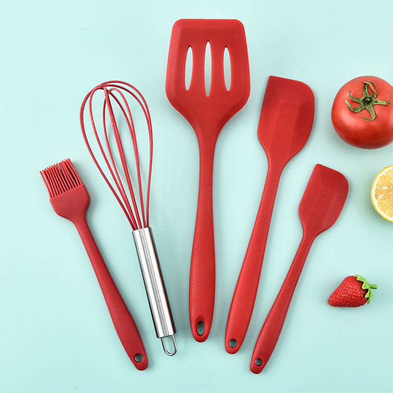 Pro Flex 5-Piece Seamless Silicone Spatula & Prep Set.