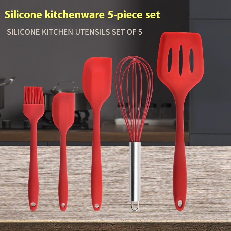 Pro Flex 5-Piece Seamless Silicone Spatula & Prep Set.