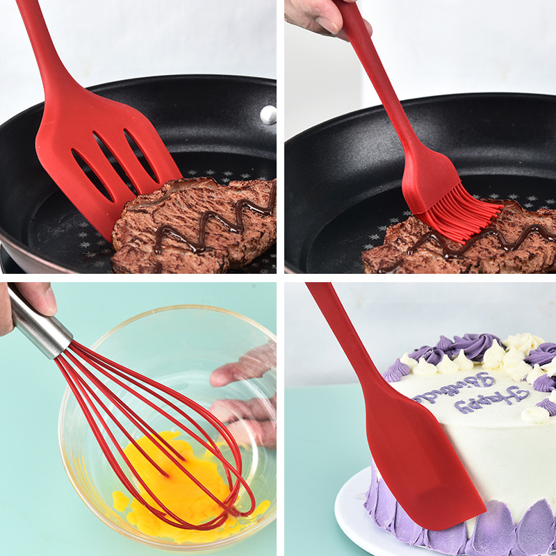 Pro Flex 5-Piece Seamless Silicone Spatula & Prep Set.