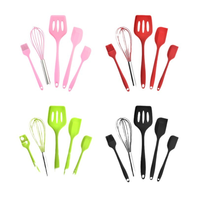 Pro Flex 5-Piece Seamless Silicone Spatula & Prep Set.