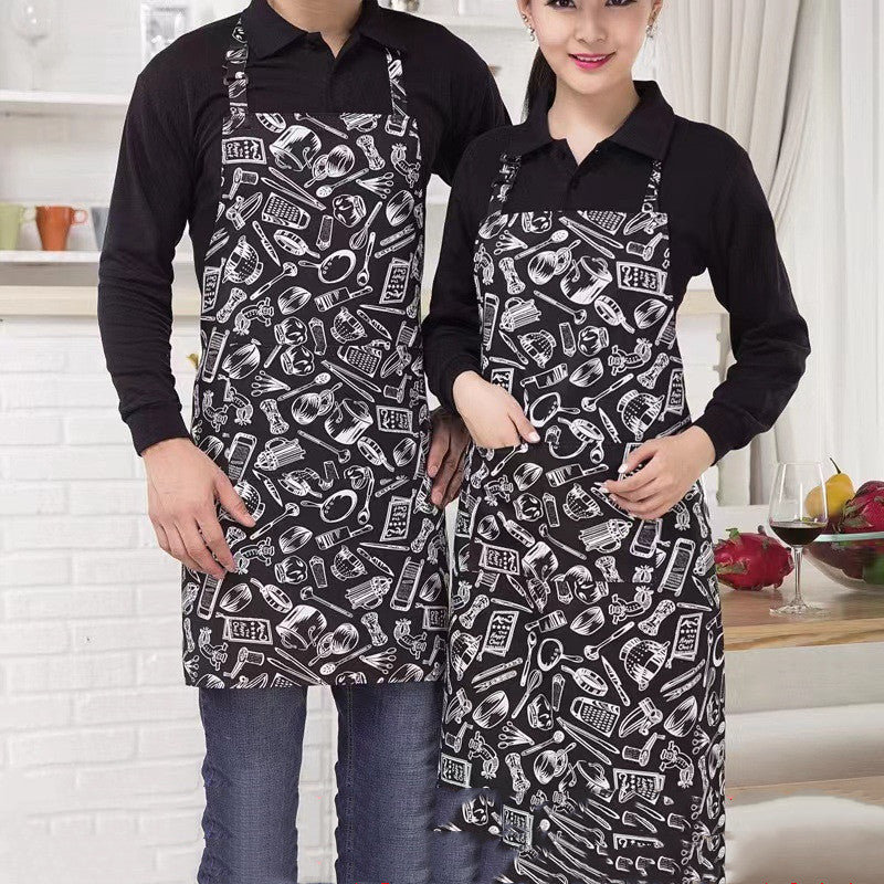 Cotton-blend kitchen apron