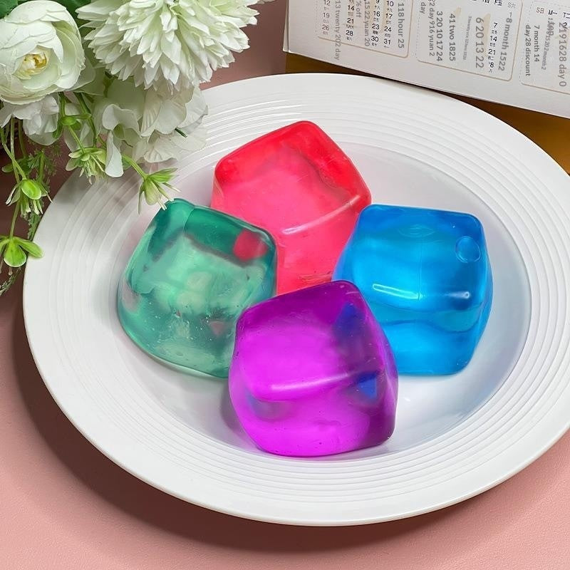Squishy sugar-cube squeeze toy
