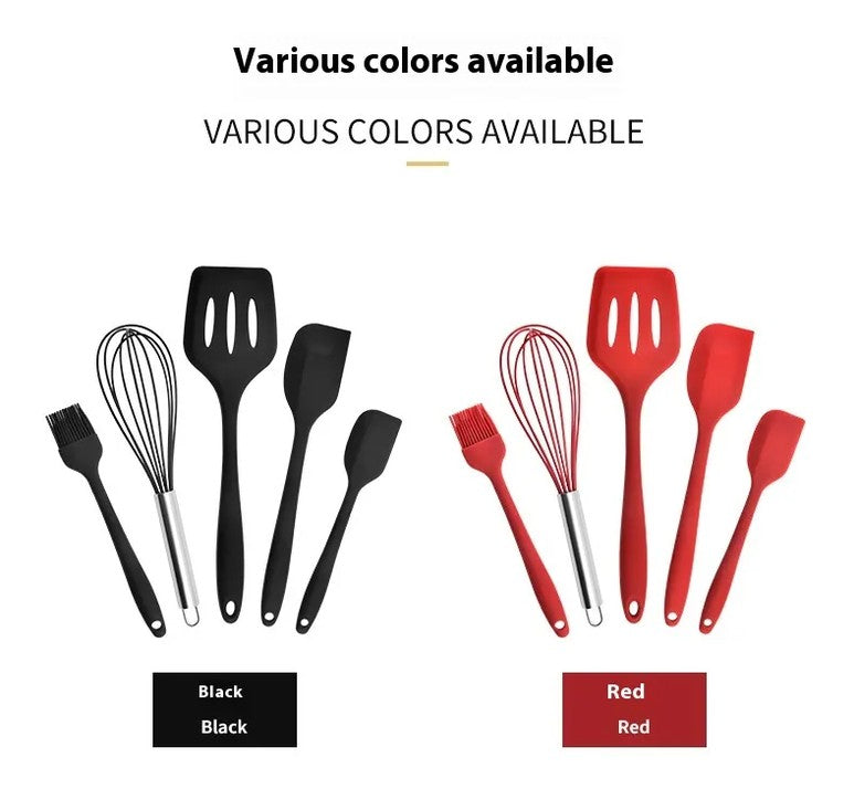 Pro Flex 5-piece silicone spatula set